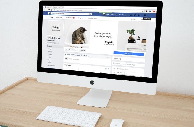 Pagina Facebook da Desktop 